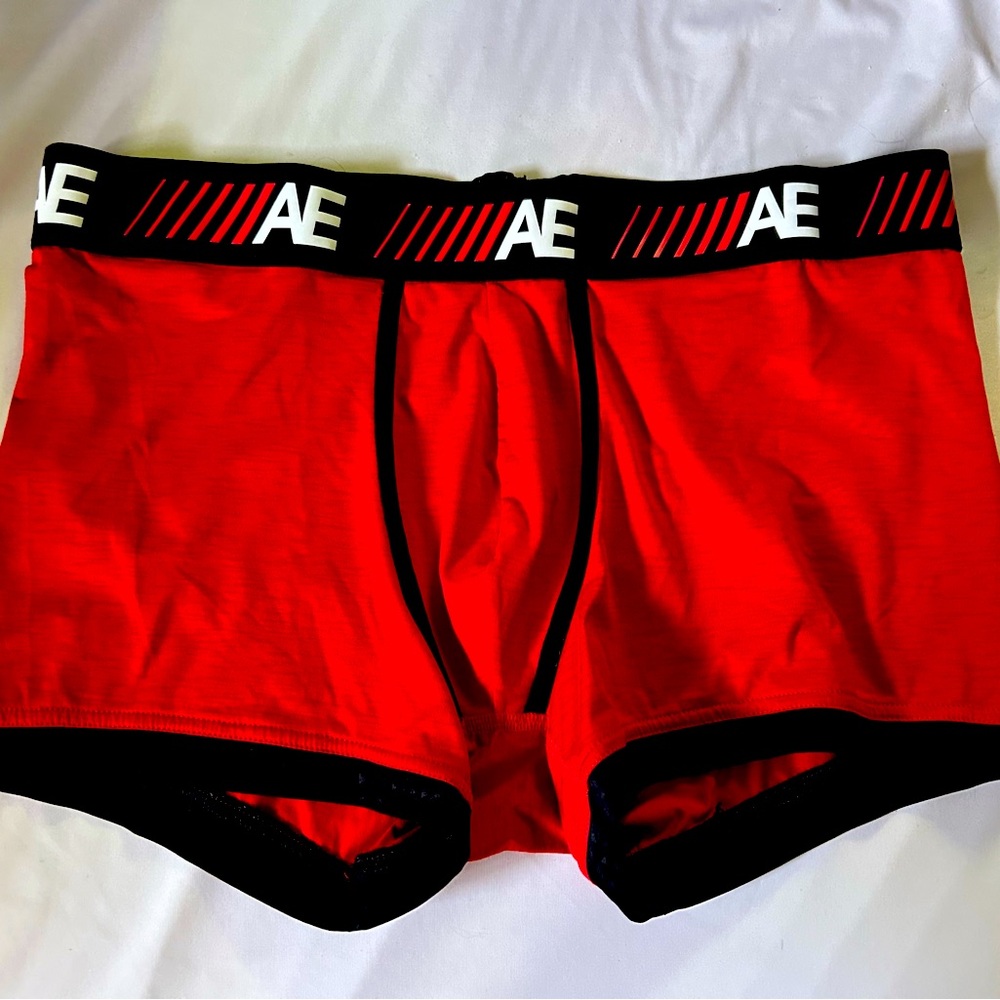 American Eagle Boxer Briefs—red. size L